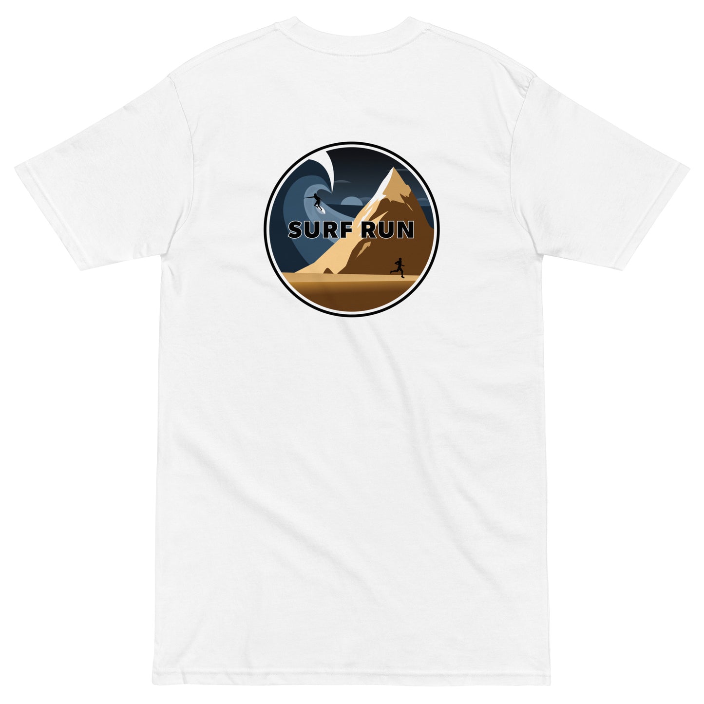 Surf Run Winter Edition Men’s premium heavyweight tee