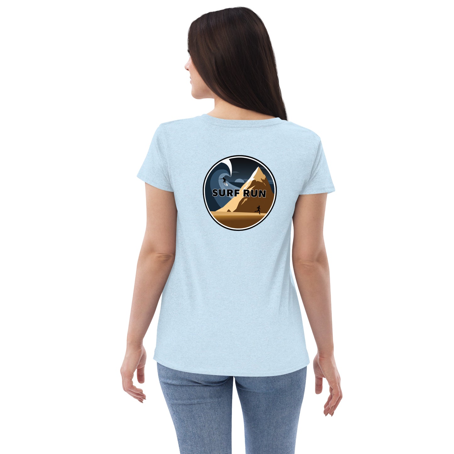 Surf Run Winter Edition Women’s recycled v-neck t-shirt