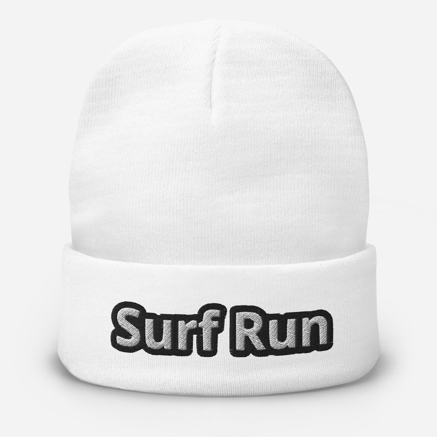 Surf Run Embroidered Beanie