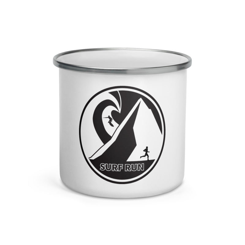 Surf Run Mug: Black & White