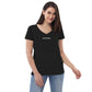 Surf Run Winter Edition Women’s recycled v-neck t-shirt