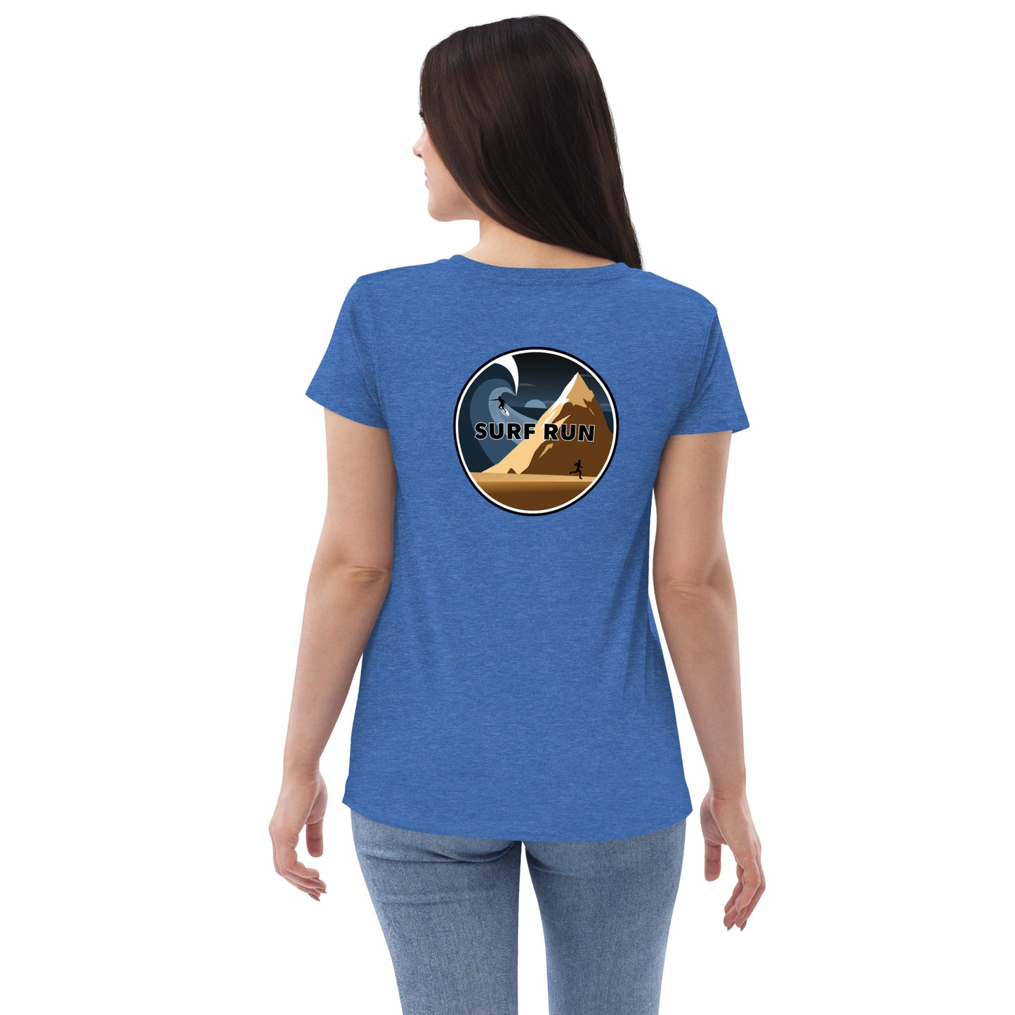 Surf Run Winter Edition Women’s recycled v-neck t-shirt