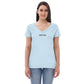 Surf Run CA Bear Summer Edition Women’s recycled v-neck t-shirt